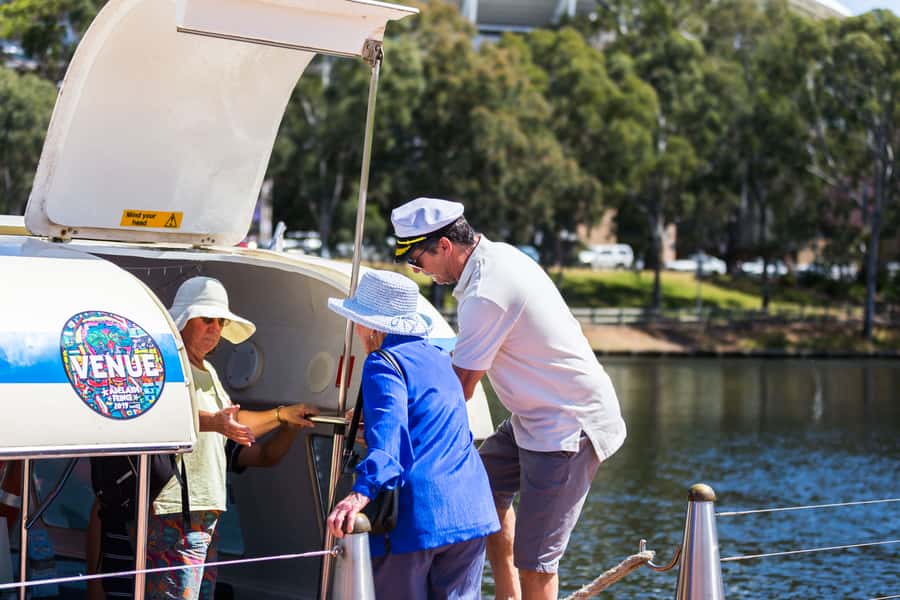 Adelaide: River Torrens Popeye Devonshire Tea Cruise - The onboard vibe: crew attention, questions, and photo moments