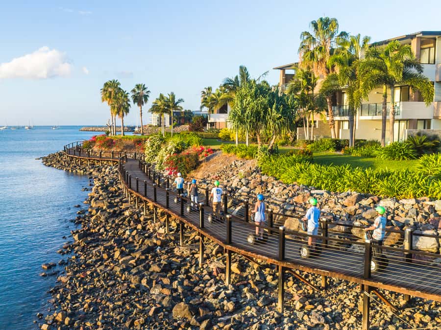 Airlie Beach: 3-Hour Sunset Segway Tour with Dinner - The Whitsunday Bicentennial Boardwalk route, Pioneer Bay to Cannonvale