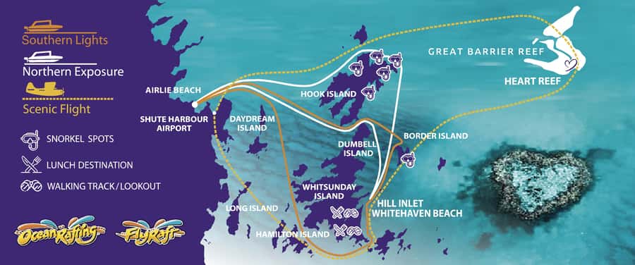 Airlie Beach: Fly Raft Package w Scenic Flight & Snorkeling - The Hill Inlet Lookout walk: the silica-sand swirl payoff