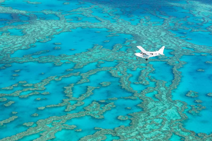 Airlie Beach: Fly Raft Package w Scenic Flight & Snorkeling - The 60-minute scenic flight over Whitsundays and the Great Barrier Reef