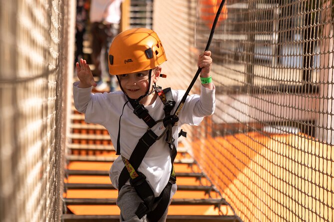 An exciting, Tree Top Adventure for Our Littlest Adventurers - What You Get: Yellow, Blue, and Orange Courses