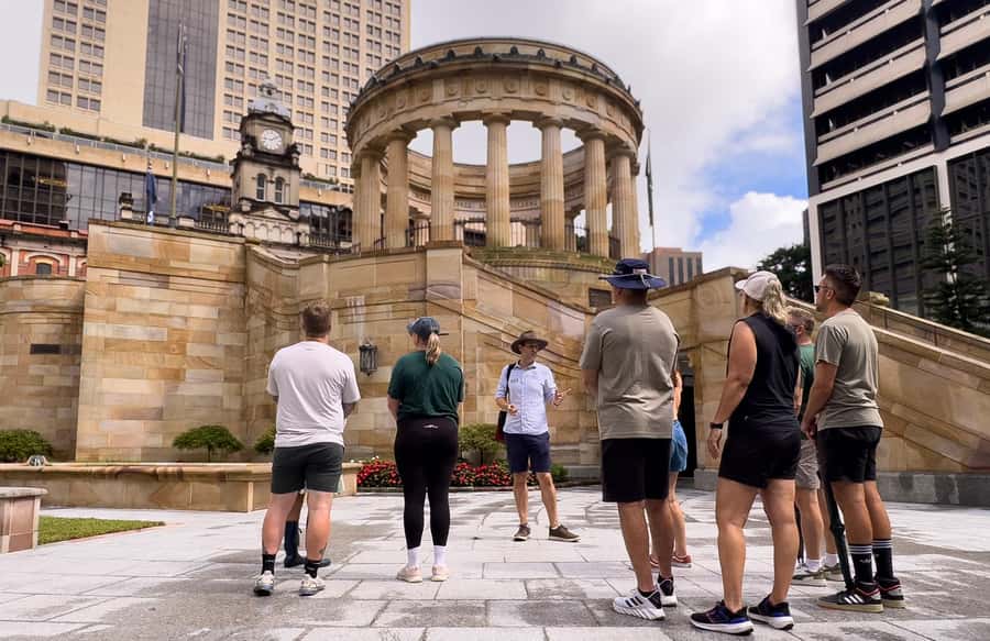 Best of Brisbane Walking Tour | Small Group & snack - Anzac Square and Memorial Galleries: the stop that sets the emotional tone