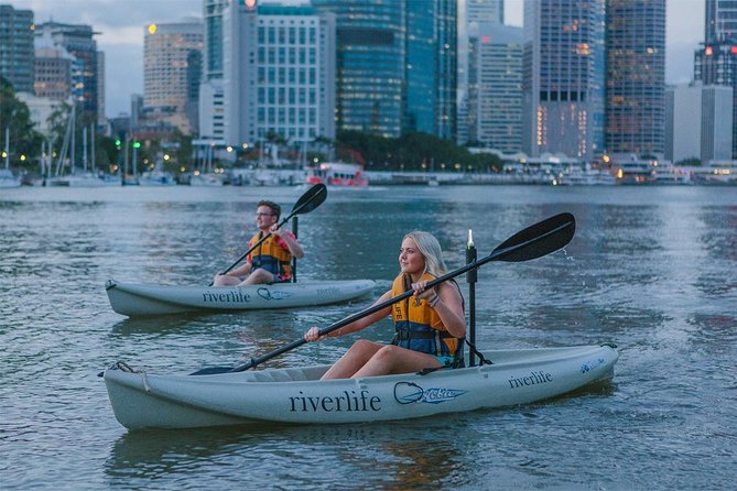 Brisbane City Twilight Kayak - Twilight Kayaking on the Brisbane River, With Real City Views