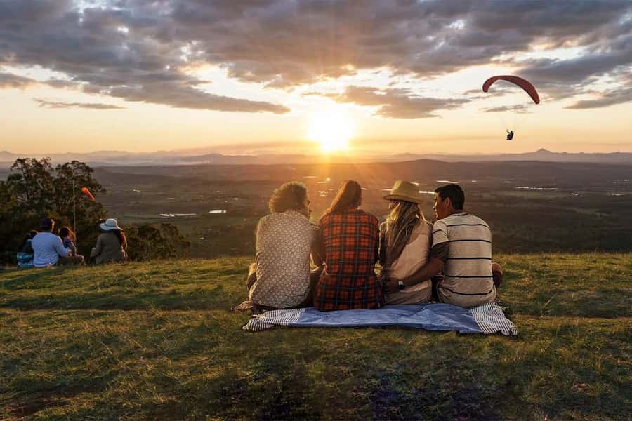Brisbane: Hop on Hop off Bus to Tamborine Mountain - Coffee plantations, gardens, and the Gallery Walk shopping break