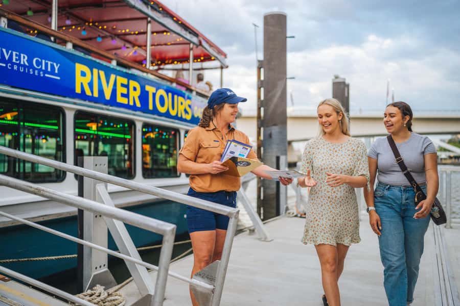 Brisbane: Morning Sightseeing Cruise: 10:30am-12pm (90min) - Boarding MV Neptune at South Bank, the exact spot to target