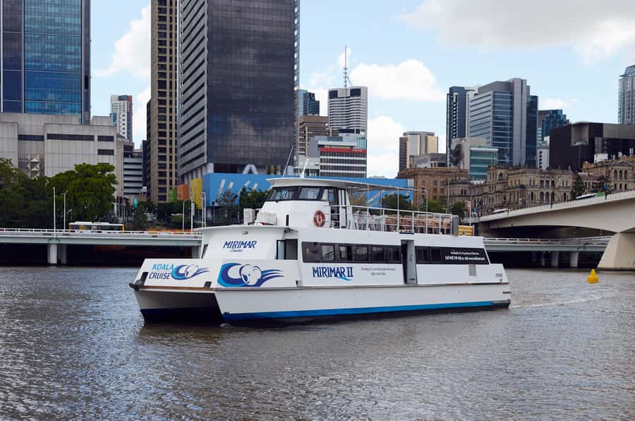 Brisbane River Cruise and Koala Sanctuary Visit - The River Cruise Part: Live Commentary and 75 Minutes Each Way