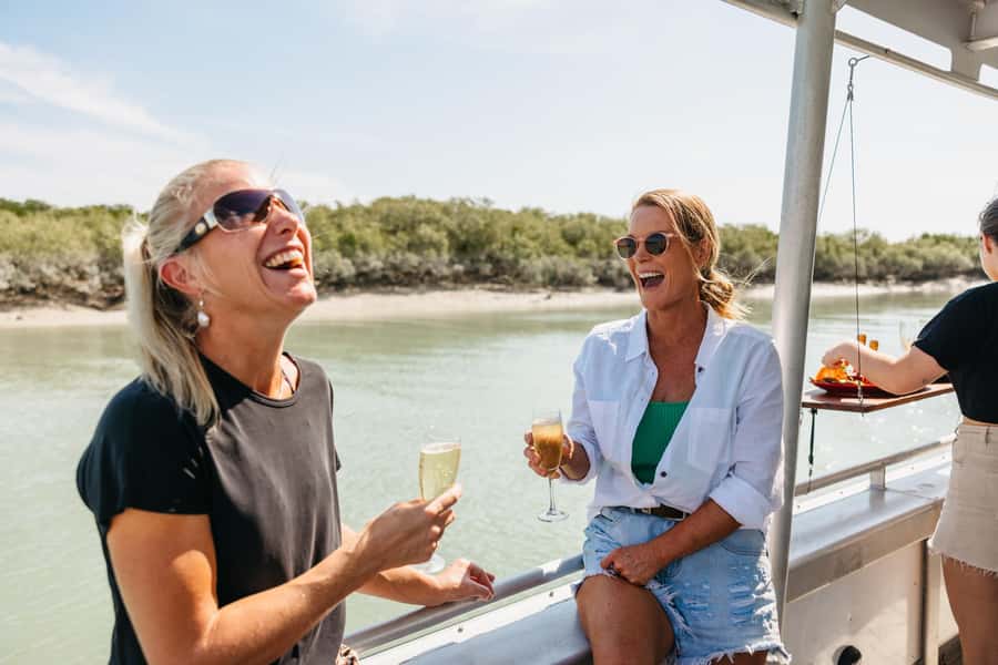 BROOME: SCENIC & PREHISTORIC CRUISE- Wine & Gourmet Platters - Price and value at $138 for 5 hours with transfers and food
