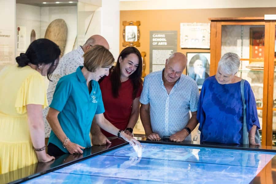 Cairns: Cairns City Sights & Surrounds Half Day Tour - St Monica’s Cathedral and its giant stained-glass moment