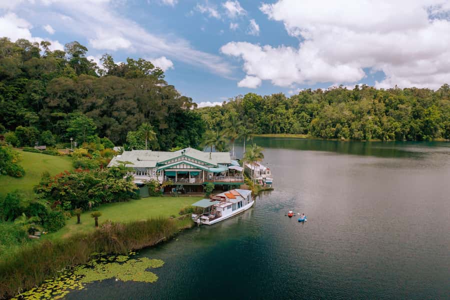 Cairns: Paronella, Lake Barrine & Millaa Millaa Falls Tour - Lake Barrine Crater Lake, scones, and the feel of a calm rainforest morning