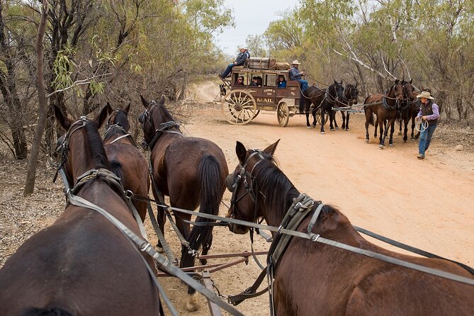 Cobb & Co Stagecoach Experience in Longreach - The Old Time Tent Show at midday: slapstick energy, not everyone’s cup of tea