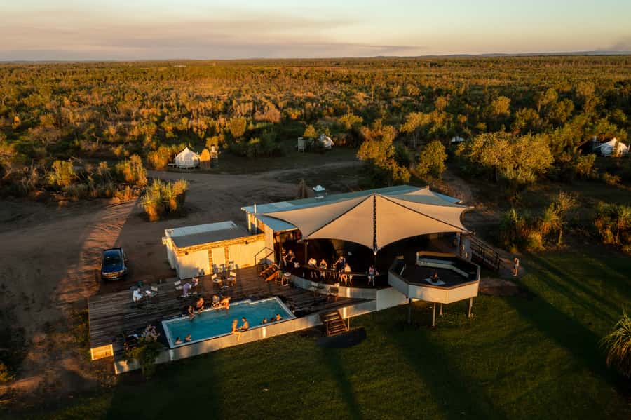 Darwin: Airboat Ride, Helicopter Flight, and Overnight Camp - Pickup and timing: how the day is set up from Darwin