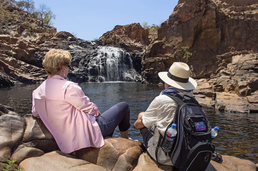 Darwin: Katherine Two Gorge Cruise Edith Falls Full Day Tour - Edith Falls (Leliyn): short walks, seasonal plunge pools, and real cooling off