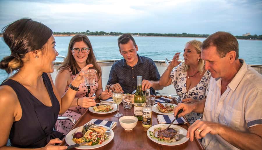 Darwin: Signature four course Sunset Dinner Cruise - Your 150-minute flow: boarding, sunset, dinner, and then back