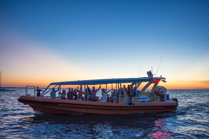 Darwin Sunset Cruise Including Fish 'n' Chips - Leaving Stokes Hill Wharf at the golden hour