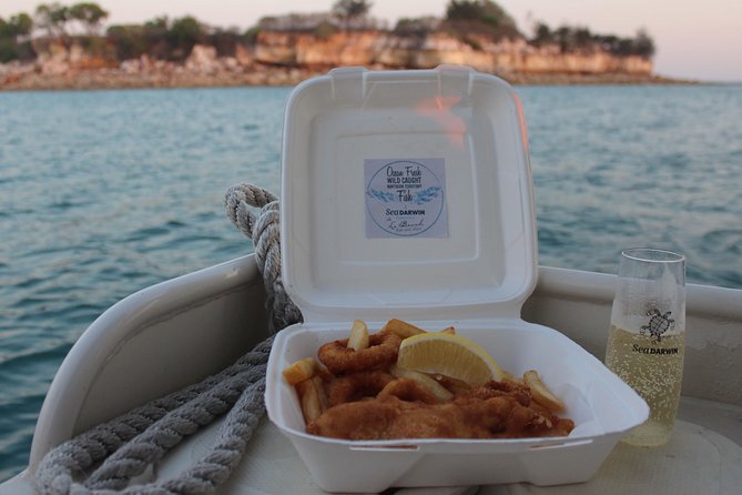 Darwin Sunset Cruise Including Fish 'n' Chips - A complimentary drink, plus the licensed bar option