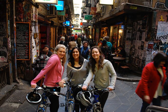 Famous Melbourne City Bike Tour - Laneways, Arcades, Street Art, and Rooftop-Bar Energy