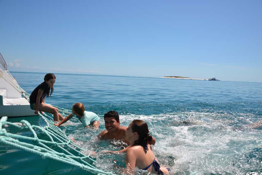 Fraser Island 4-Hour Eco-Sailing Adventure - Fraser Island from the water, not from a bus window