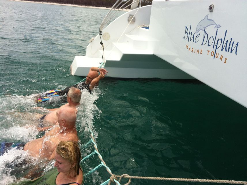 Fraser Island 4-Hour Eco-Sailing Adventure - Swimming off Fraser Island and Pelican Bank