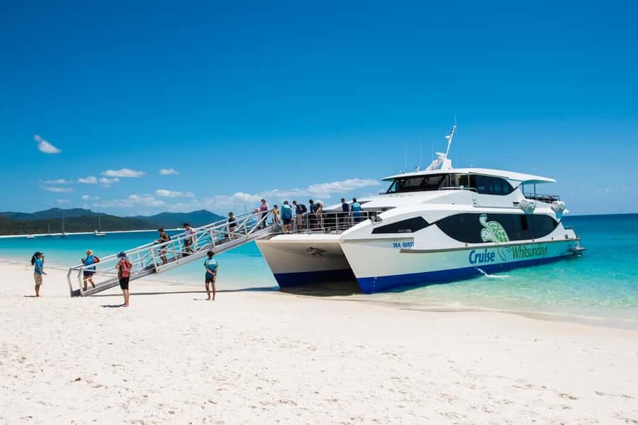 From Airlie: Whitsundays and Whitehaven Half-Day Cruise - Pricing and value at about $109 per person
