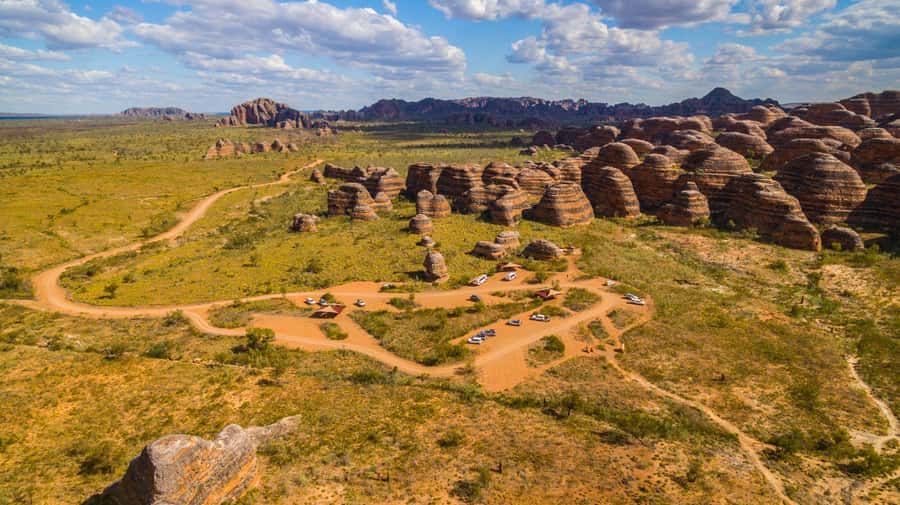 From Broome: Bungle Bungle Explorer Scenic Flight - Guides and the Small Group Advantage: Elisha, Bec, Su, and Flynn