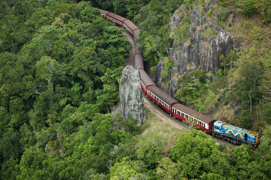 From Cairns: Full-Day Kuranda Army Duck Experience Tour - Skyrail Rainforest Cableway: meters above the canopy, not miles away