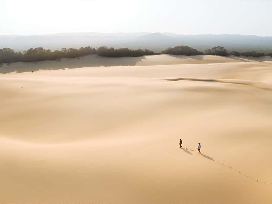 From Hervey Bay: K'gari, Fraser Island Two-Day Coach Tour - Day One Finish: Champagne Pools, Sandblows, and Lake Wabby