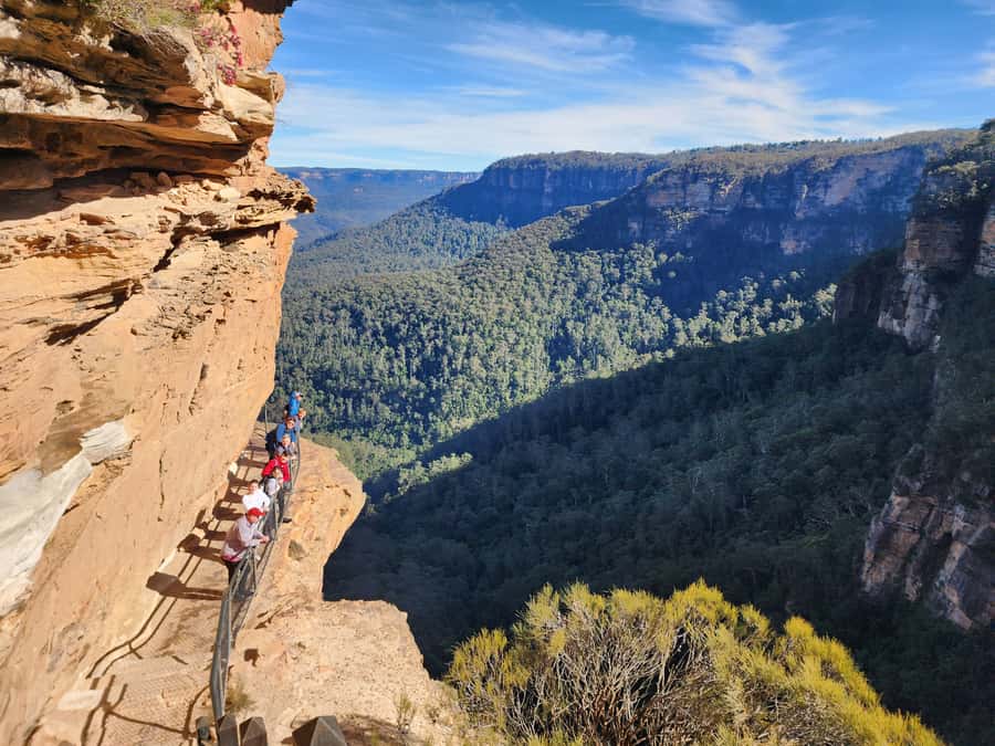 From Sydney: Blue Mountains Tour with Waterfall Walk & Lunch - Wentworth Falls: the 90-minute waterfall walk, and the optional hard part