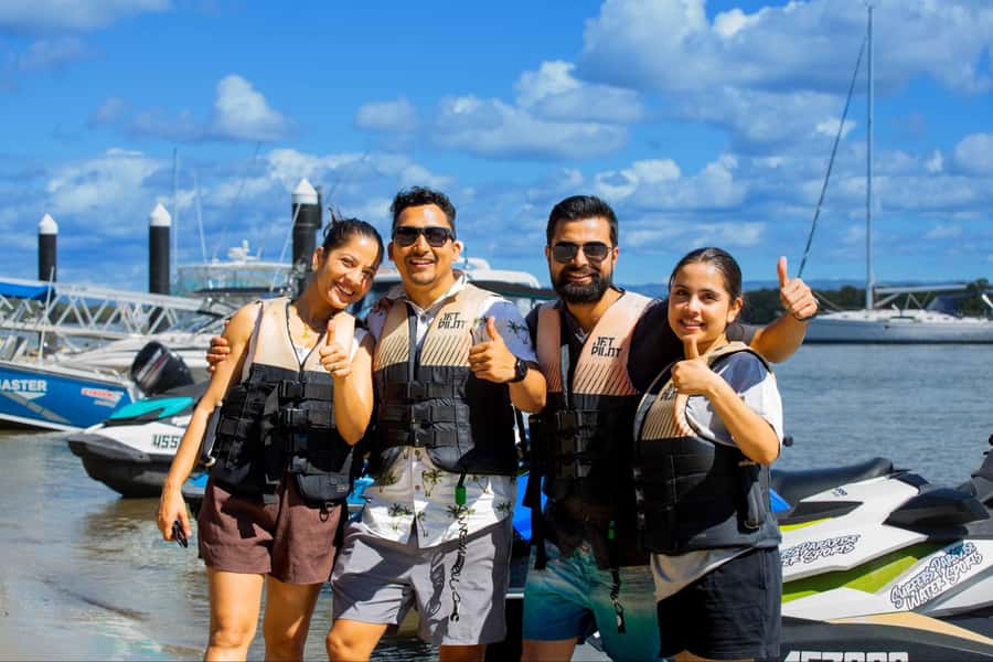 Gold Coast: 1-Hour Jet Ski Ride -No slow zones + Free Photos - Paradise Point start: easy access, better parking, less stress