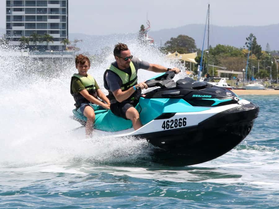 Gold Coast: 1-hour Jet-Ski Safari -No Slow Zones + Free Pics - The South Stradbroke Island Route: North 15 Kilometers, Then Back Again