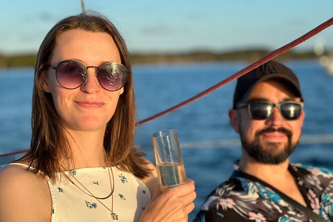 Gold Coast 2 Hr Sunset Private Sailing Charter with Drinks & Food - South Stradbroke: calm-water sailing between mainland and ocean