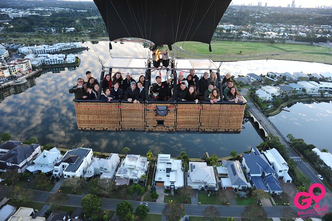 Gold Coast Hot Air Balloon Flight - Getting into the balloon: the basket doors are a big deal