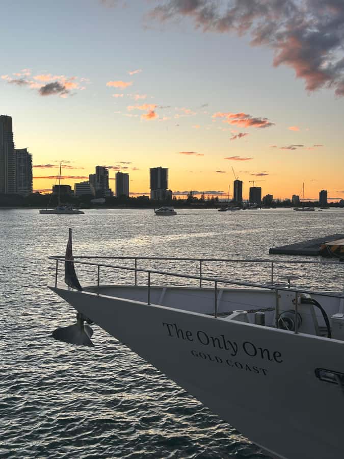 Gold Coast Sunset Cruise Aboard the Sun Goddess - The drinks service and the included sparkling or beer