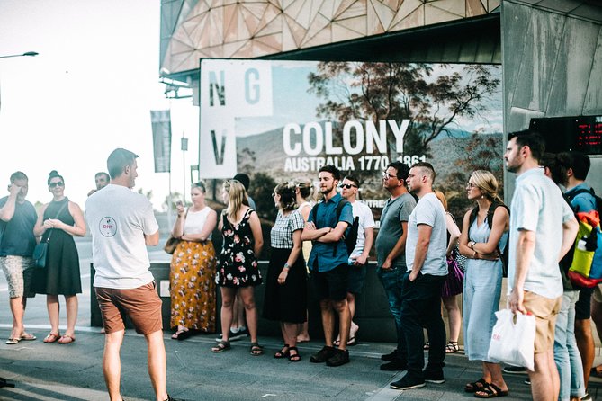 Hidden Bars & Laneway Legends Tour Of Melbourne - Starting at Fed Square, where the alcohol story gets its first scene