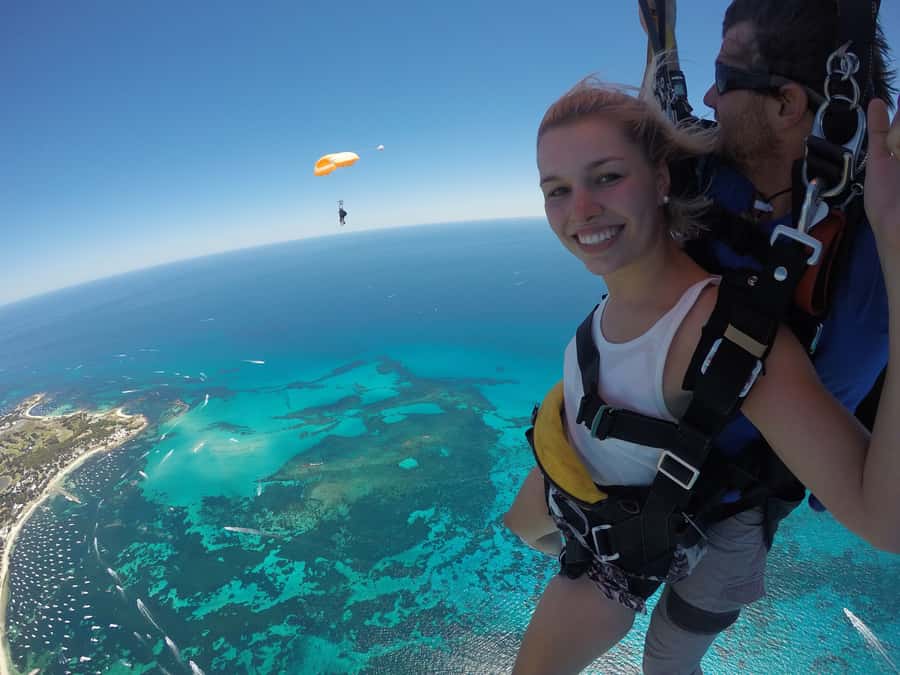 Hillary's Harbour: Rottnest Island Skydive and Ferry Package - The tandem skydive experience over Rottnest, from 10,000 ft or 15,000 ft