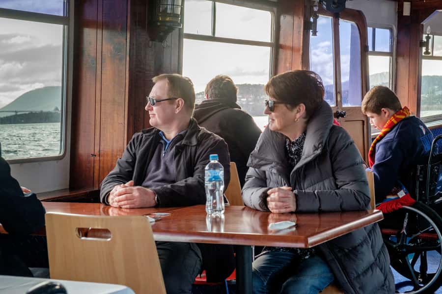 Hobart: Historic Lunch Cruise - Captain commentary, sound quality, and making the most of your seat