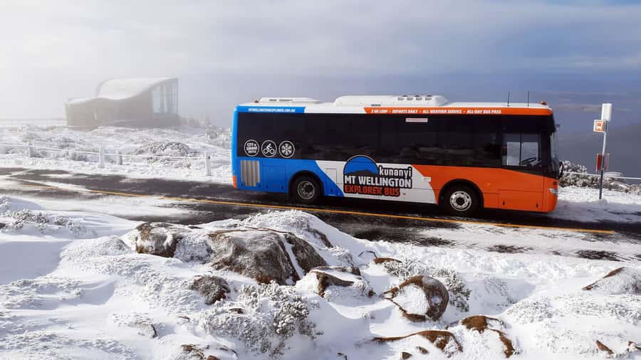 Hobart: kunanyi/Mt Wellington Explorer Bus Pass - Big Bend Carpark and the Wellington Park summit break