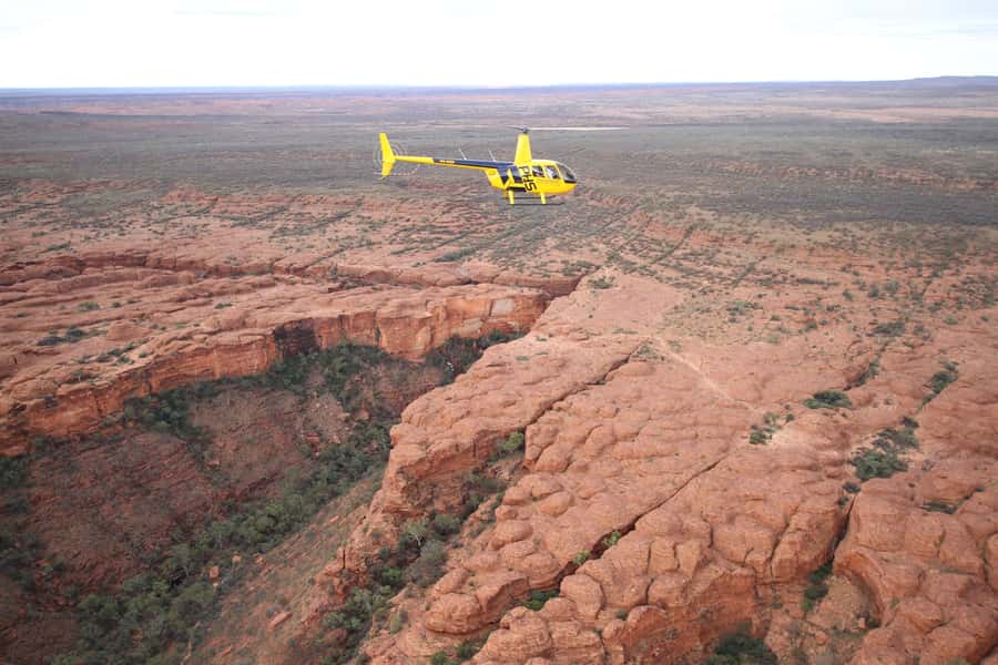 King's Canyon: 15-minute Scenic Helicopter Tour - The 15-minute route, from desert plains to canyon icons