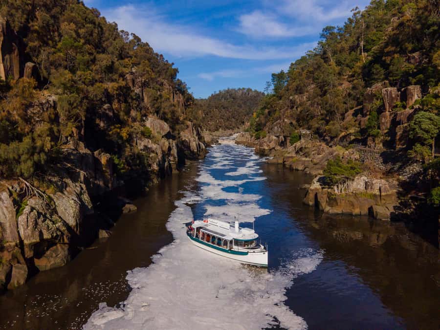 Launceston: Cataract Gorge Adventure Cruise Open Ticket - Kings Wharf, Seaport, and the riverfront on the way in