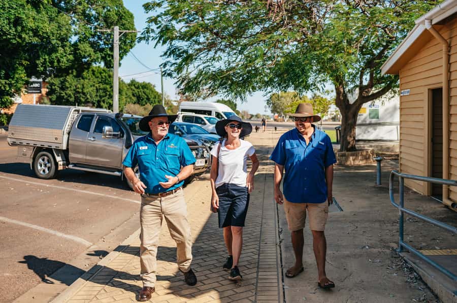 Longreach History and Town Tour - Where the Tour Starts in Longreach, Qantas Park and the Big Red Chair
