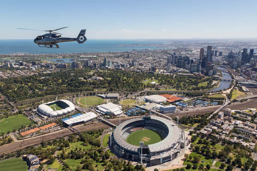 Melbourne: City and Bayside Helicopter Tour - Entering the Sky from Moorabbin Airport