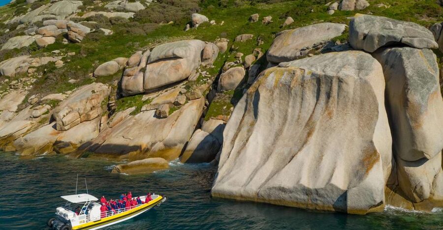Melbourne: Wilsons Promontory Morning Wilderness Cruise - The Glennies, Anderson Islets, and Anser Island: the rugged coast photo stops