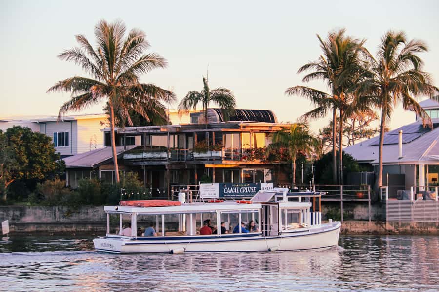 Mooloolaba: Sunshine Coast Sunset Canal Cruise - First Look at Mooloolaba from the Water