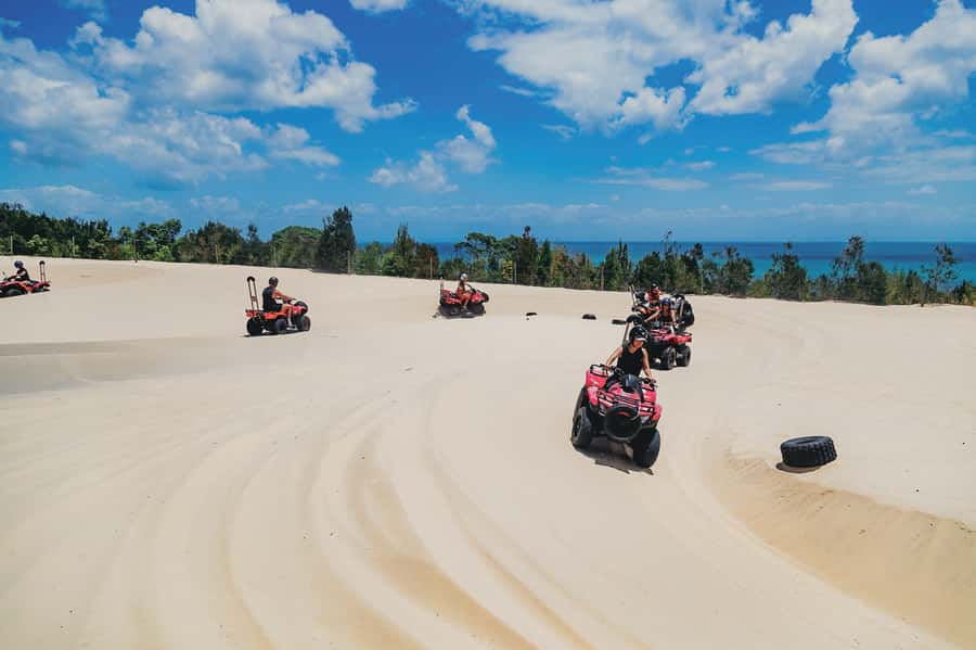 Moreton Island: Tangalooma ATV Quad Bike and Dolphin Viewing - Entering Tangalooma Island Resort, more than just a stop