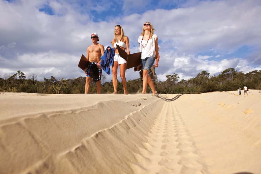 Moreton Island: Tangalooma Desert Safari and Dolphin Feeding - From Brisbane to Tangalooma, a smooth 75-minute cruise with nature spotting