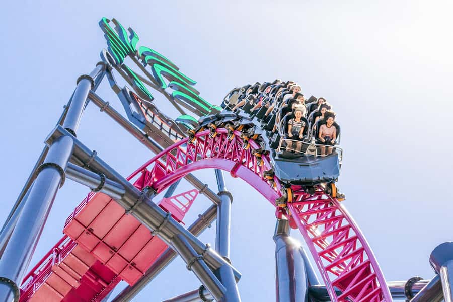 Movie World, Sea World, Wet’n’Wild & More - 5 Day Pass - Movie World in practice: superheroes, coasters, and 10:00 AM starts