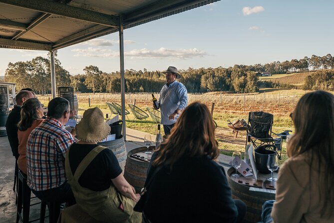 Newcastle: Boutique Hunter Valley Wine Tour - Stop 1: Hungerford Hill for a seated start with classic Hunter style