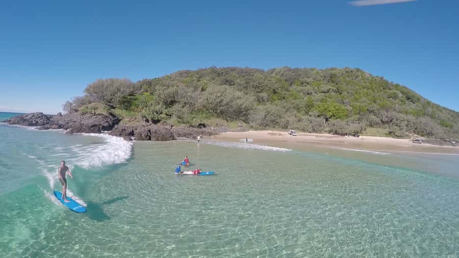 Noosa: Epic Learn to Surf Safari 4x4 - Double Island Point - How the 6-hour plan usually unfolds