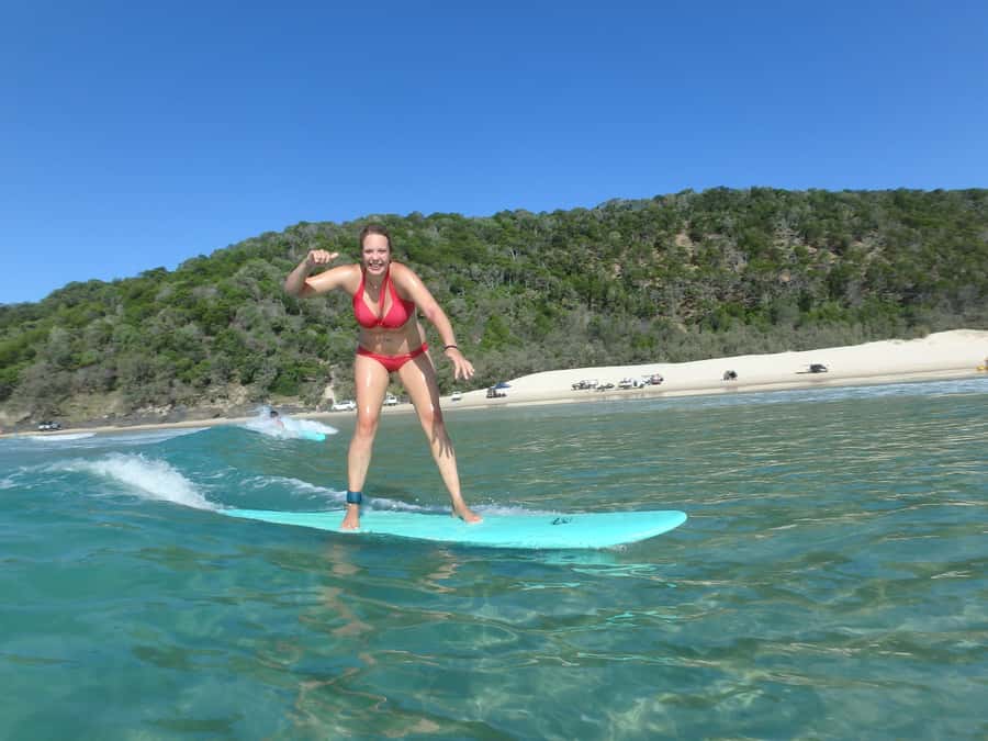 Noosa: Epic Learn to Surf Safari 4x4 - Double Island Point - Equipment included: what to bring (and what you can skip)