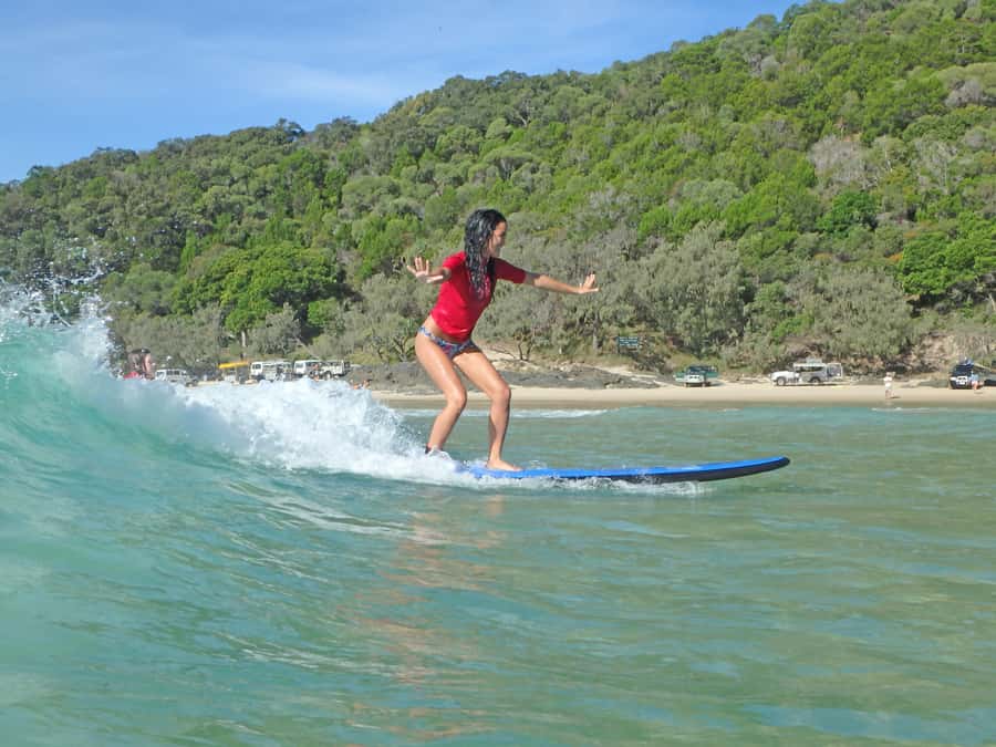 Noosa: Epic Learn to Surf Safari 4x4 - Double Island Point - The 4WD drive into Great Sandy National Park (and why it’s part of the fun)
