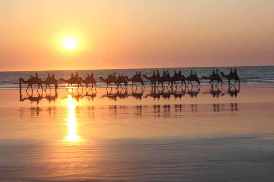 North of Rocks on Cable Beach: 1-Hour Sunset Camel Ride - First Stop: Getting to North of the Rocks on Cable Beach